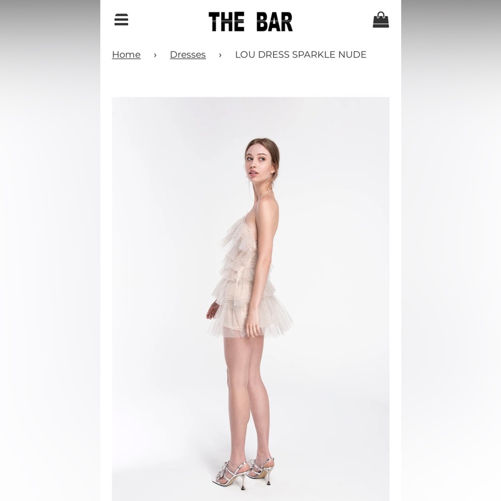 Lou Dress Sparkle Nude